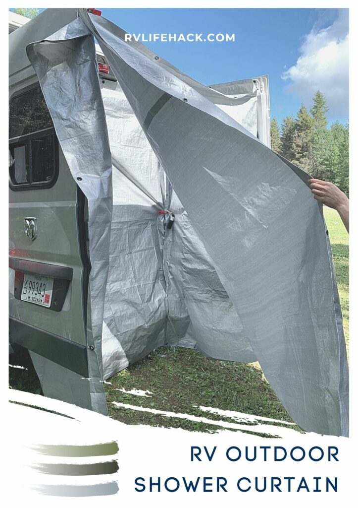 rv curved shower curtain