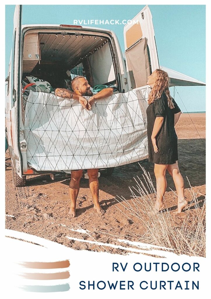 folding out rv shower curtain