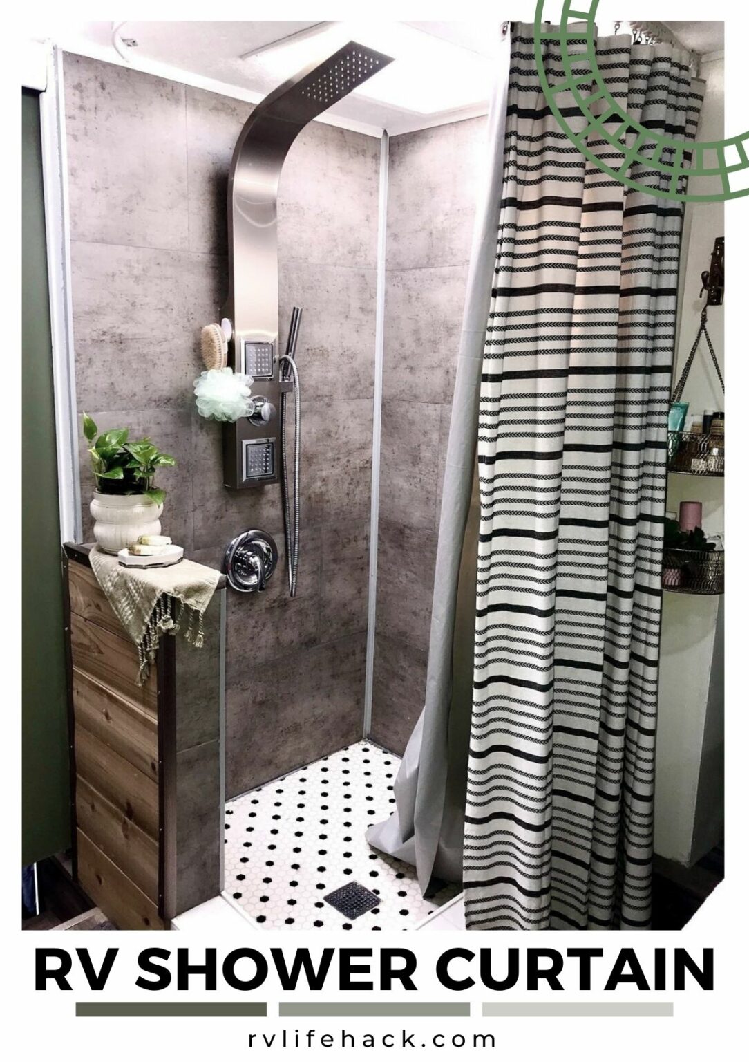 RV Shower Curtain Ideas (RV Outdoor Shower Curtain) - RV Life Hack