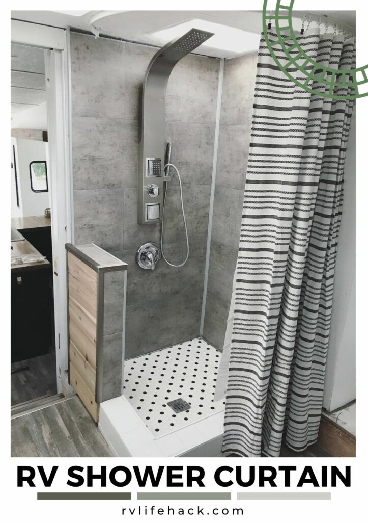 shower curtain track for rv