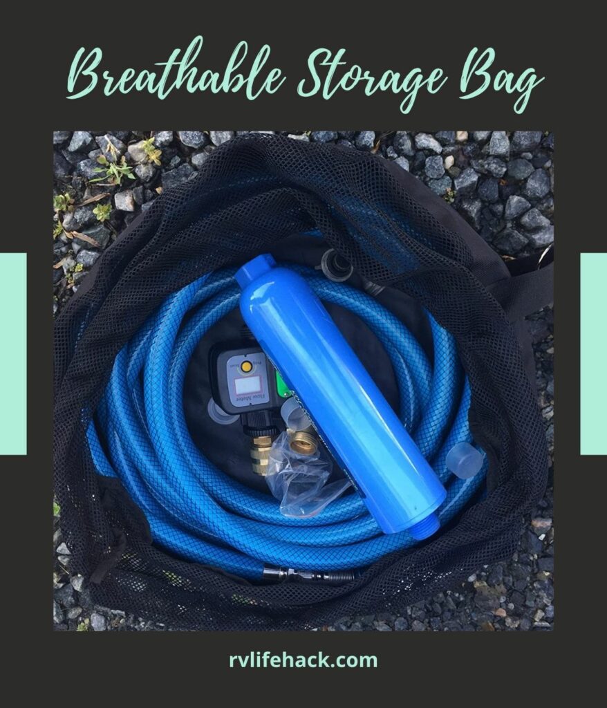 storage compartment for sewer hose on rv