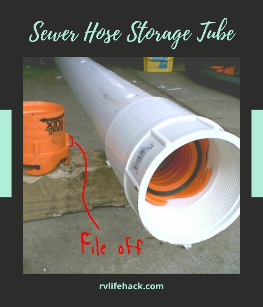 sewer hose storage for rv